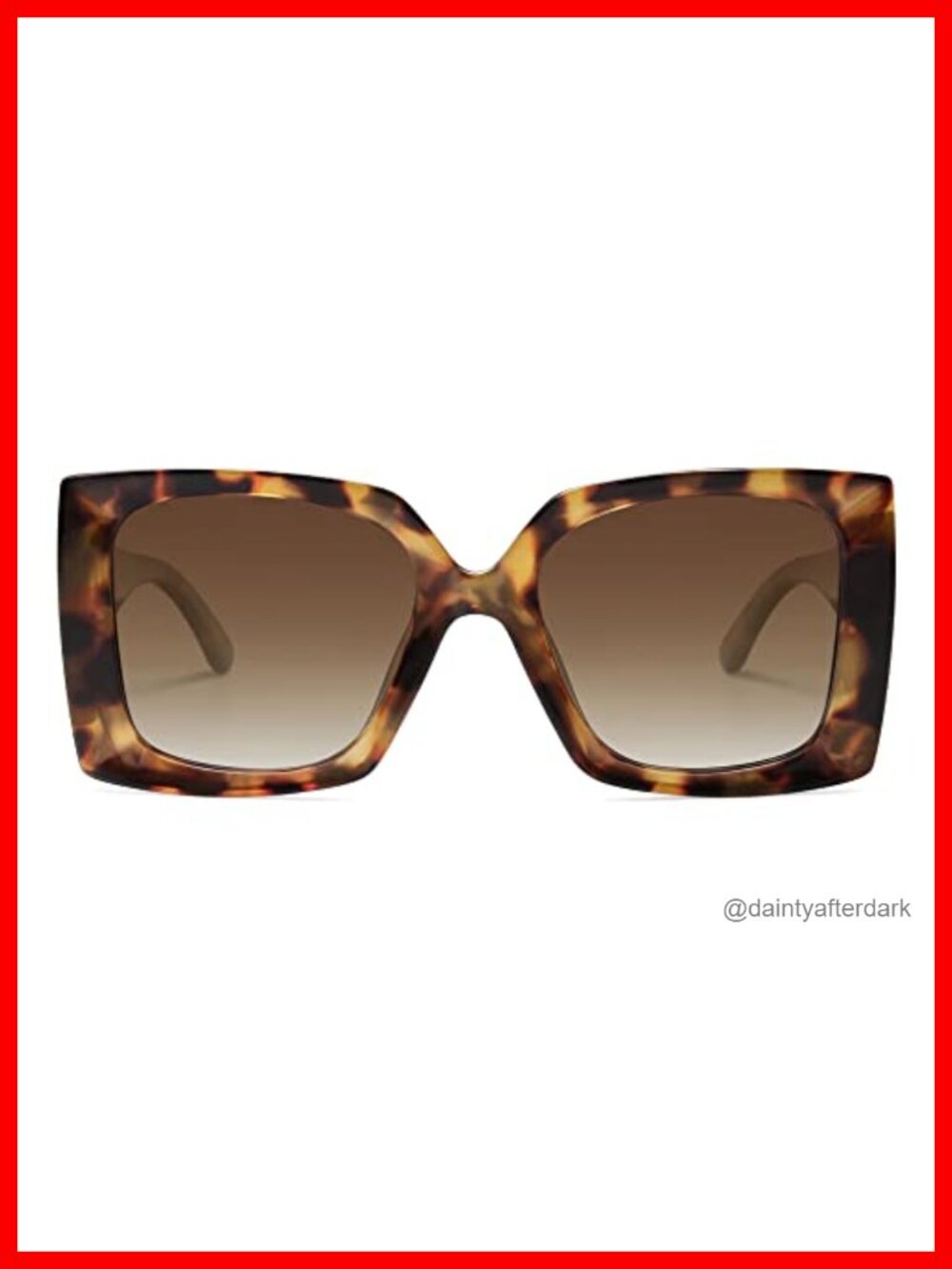 Retro Square Polarized Sunglasses Oversized Women UV Protection